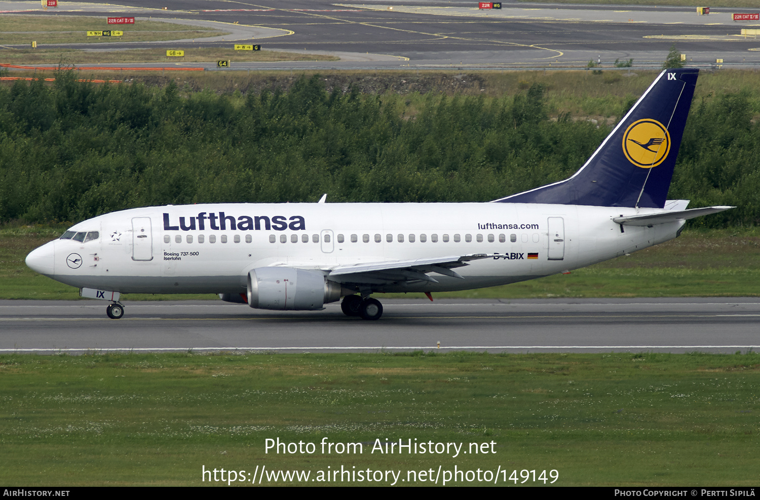 Aircraft Photo of D-ABIX | Boeing 737-530 | Lufthansa | AirHistory.net #149149