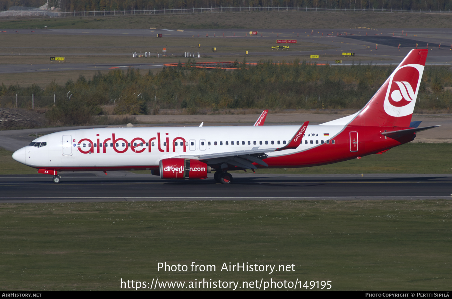 Aircraft Photo of D-ABKA | Boeing 737-82R | Air Berlin | AirHistory.net #149195