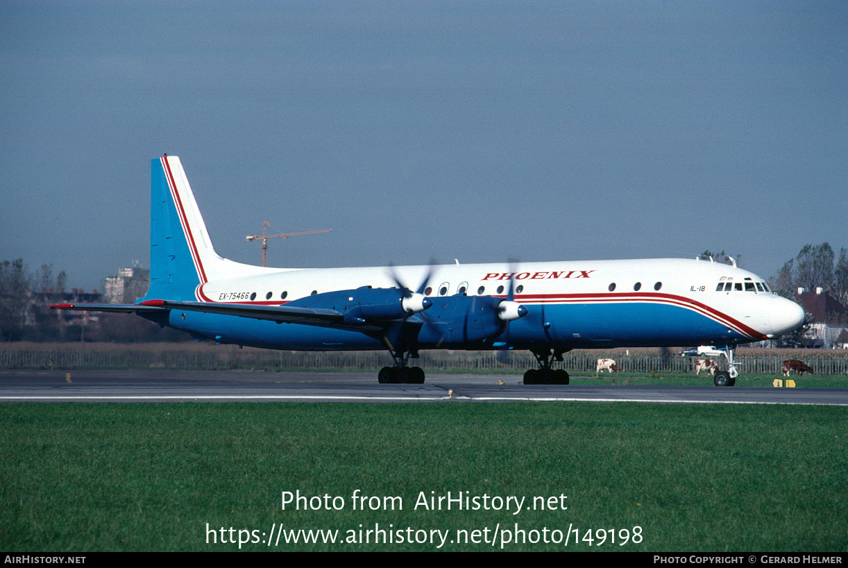 Aircraft Photo of EX-75466 | Ilyushin Il-18D | Phoenix Aviation | AirHistory.net #149198