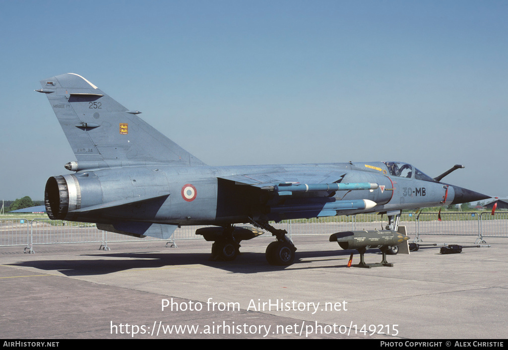 Aircraft Photo of 252 | Dassault Mirage F1C-200 | France - Air Force | AirHistory.net #149215