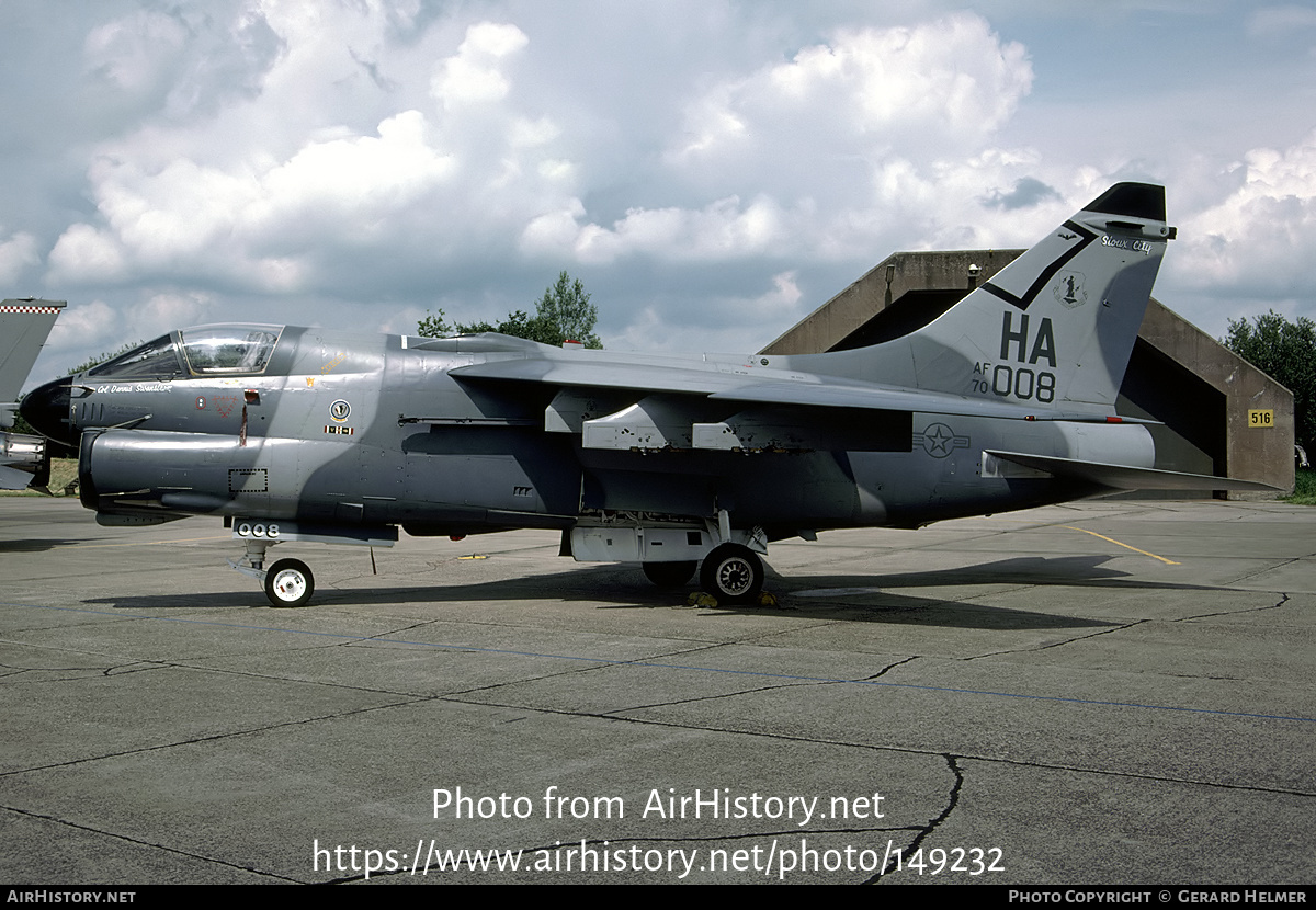 Aircraft Photo of 70-1008 / AF70-008 | LTV A-7D Corsair II | USA - Air Force | AirHistory.net #149232