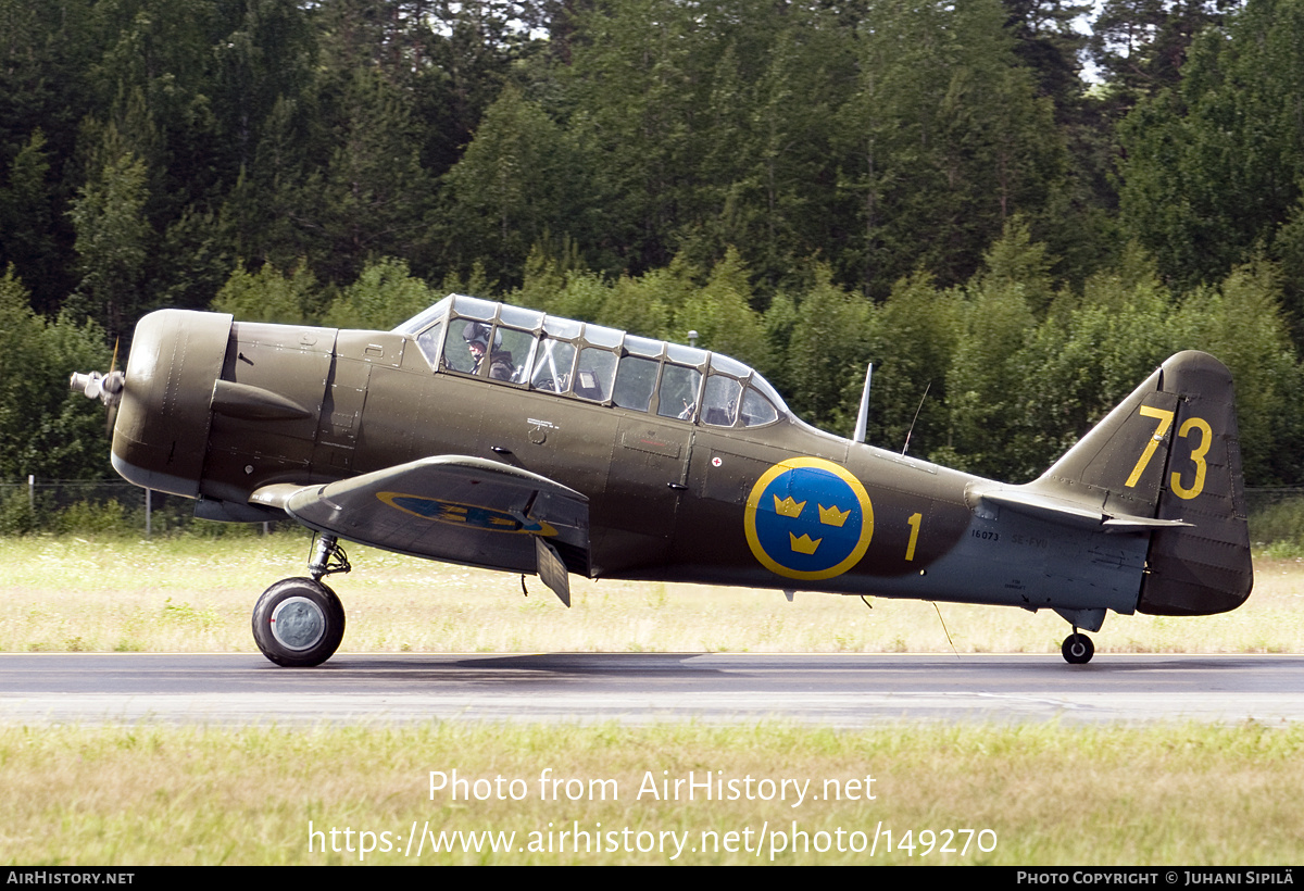 Aircraft Photo of SE-FVU | North American Sk16A | Sweden - Air Force | AirHistory.net #149270