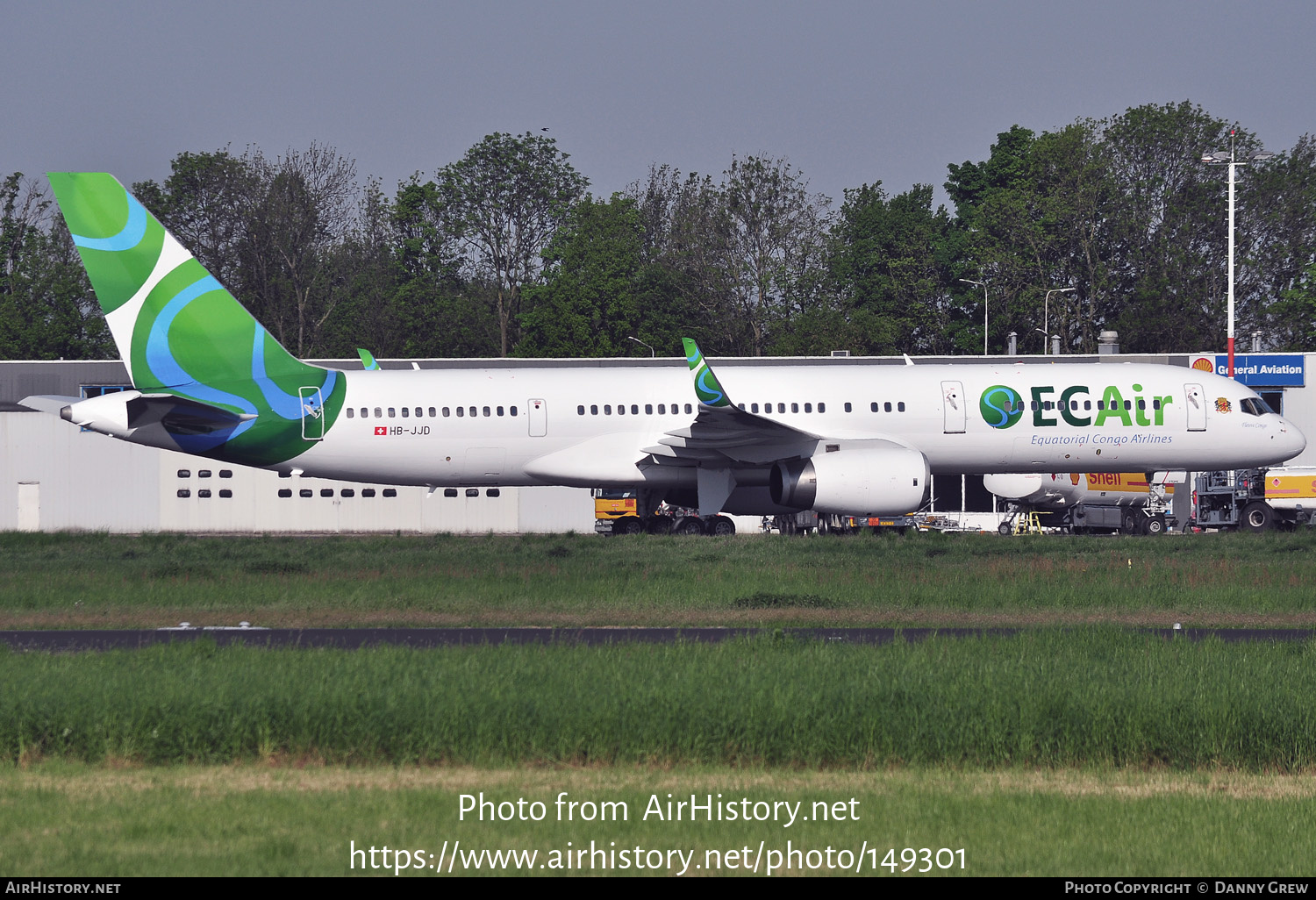 Aircraft Photo of HB-JJD | Boeing 757-236 | ECAir - Equatorial Congo Airlines | AirHistory.net #149301