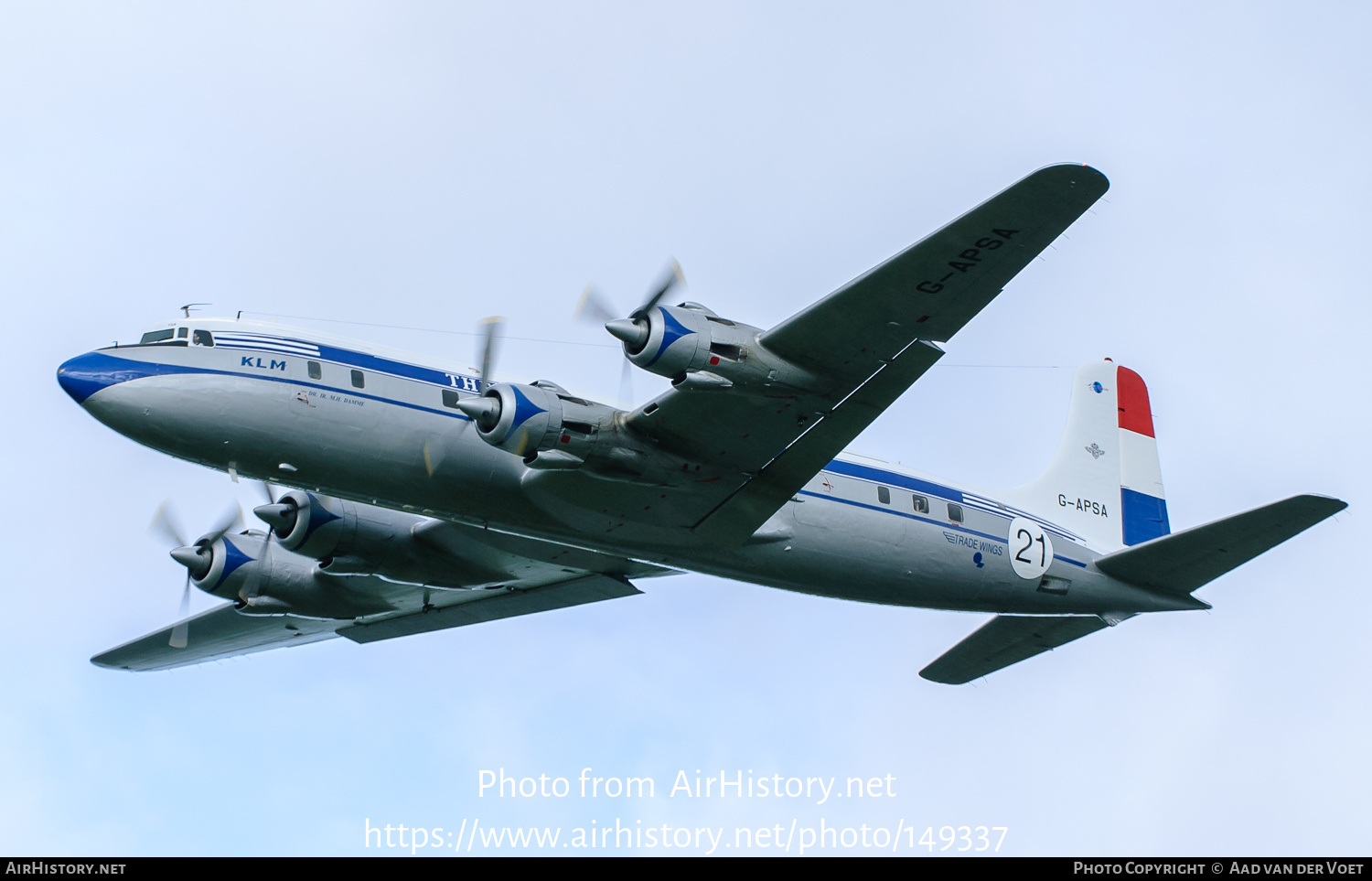 Aircraft Photo of G-APSA | Douglas DC-6A(C) | KLM - Royal Dutch Airlines | AirHistory.net #149337