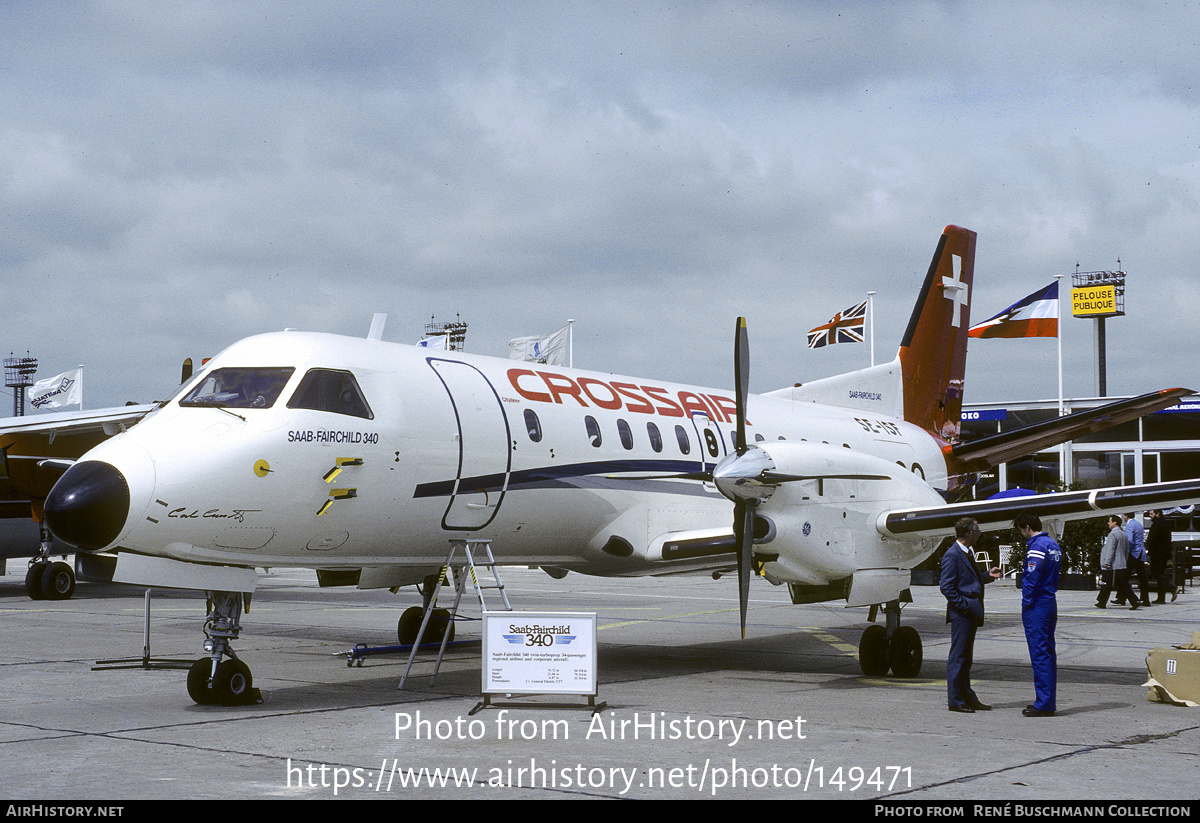 Aircraft Photo of SE-ISF | Saab-Fairchild SF-340A | Crossair | AirHistory.net #149471