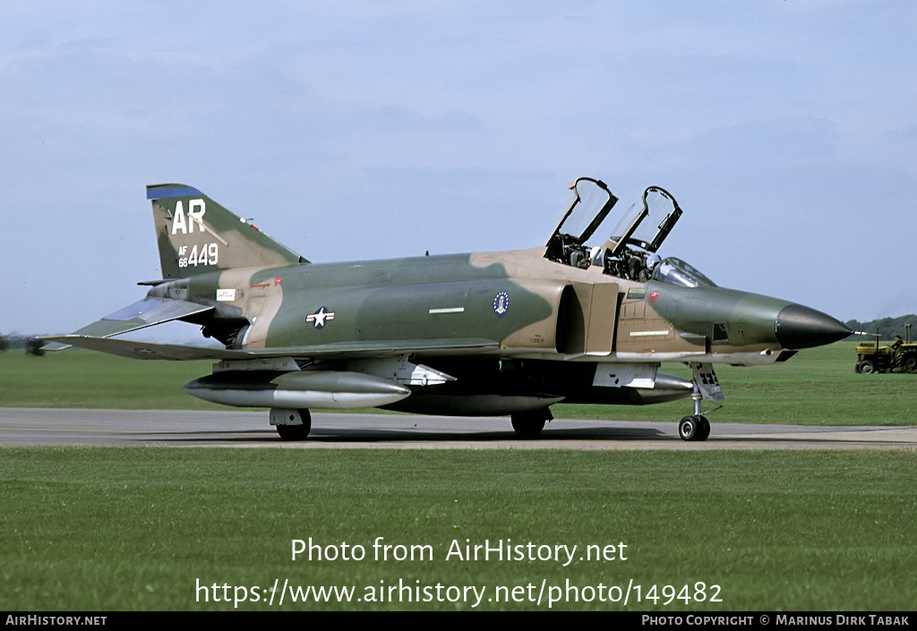 Aircraft Photo of 66-0449 / AF66-449 | McDonnell Douglas RF-4C Phantom II | USA - Air Force | AirHistory.net #149482