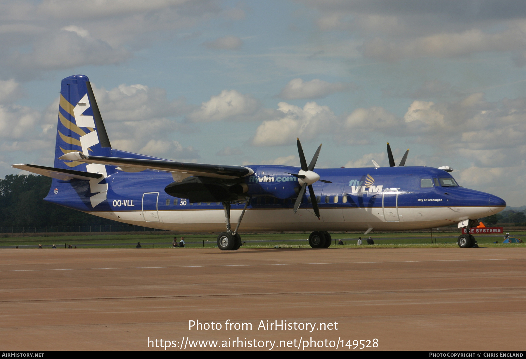 Aircraft Photo of OO-VLL | Fokker 50 | VLM Airlines | AirHistory.net #149528