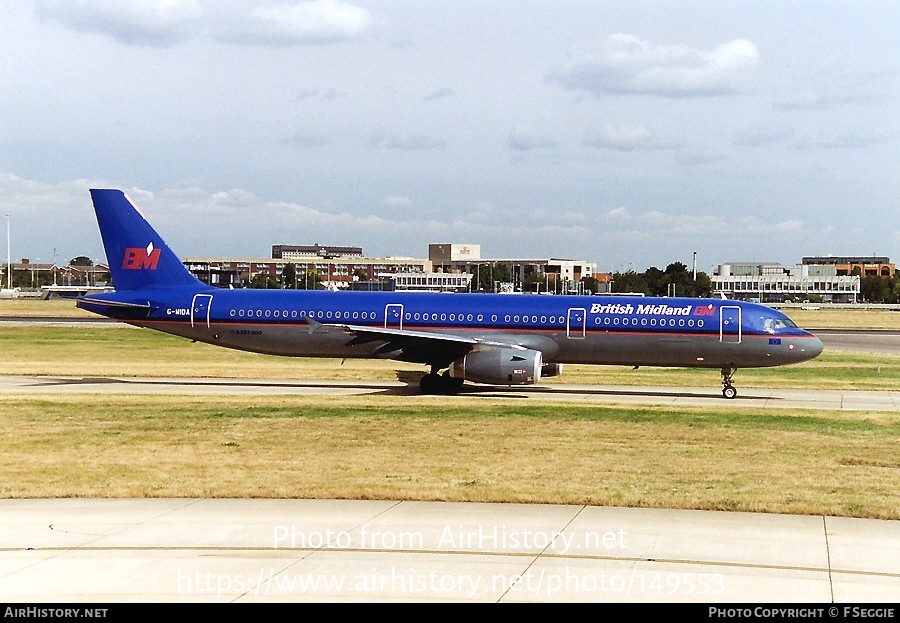 Aircraft Photo of G-MIDA | Airbus A321-231 | British Midland Airways - BMA | AirHistory.net #149553