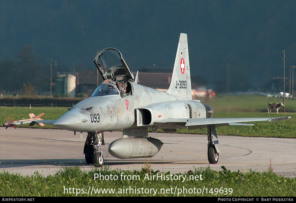 Aircraft Photo of J-3093 | Northrop F-5E Tiger II | Switzerland - Air Force | AirHistory.net #149639