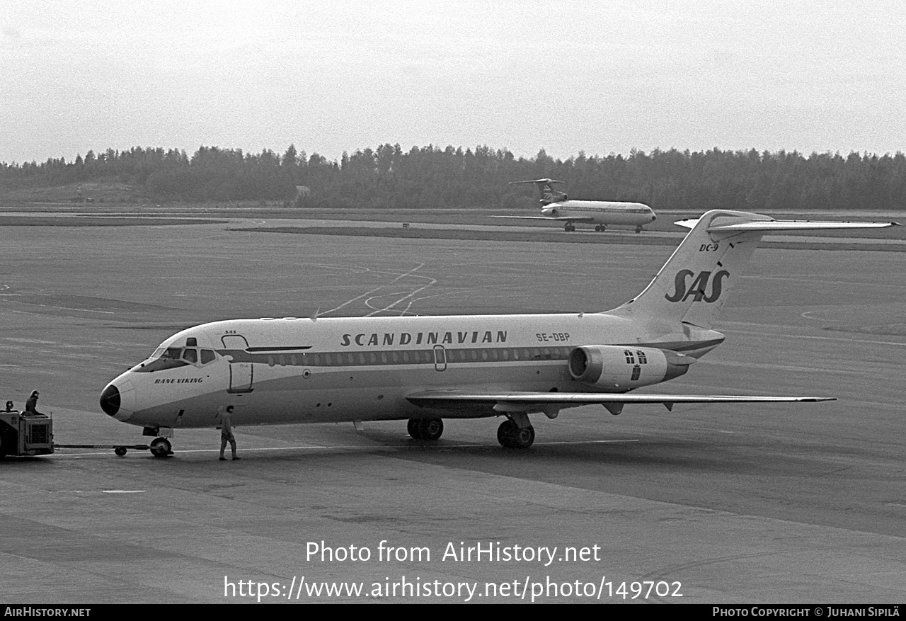 Aircraft Photo of SE-DBP | McDonnell Douglas DC-9-21 | Scandinavian Airlines - SAS | AirHistory.net #149702