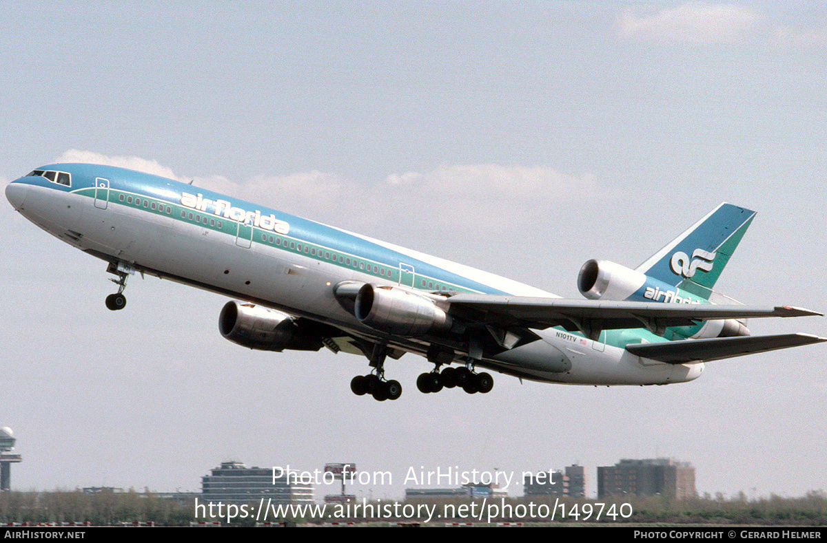 Aircraft Photo of N101TV | McDonnell Douglas DC-10-30CF | Air Florida | AirHistory.net #149740