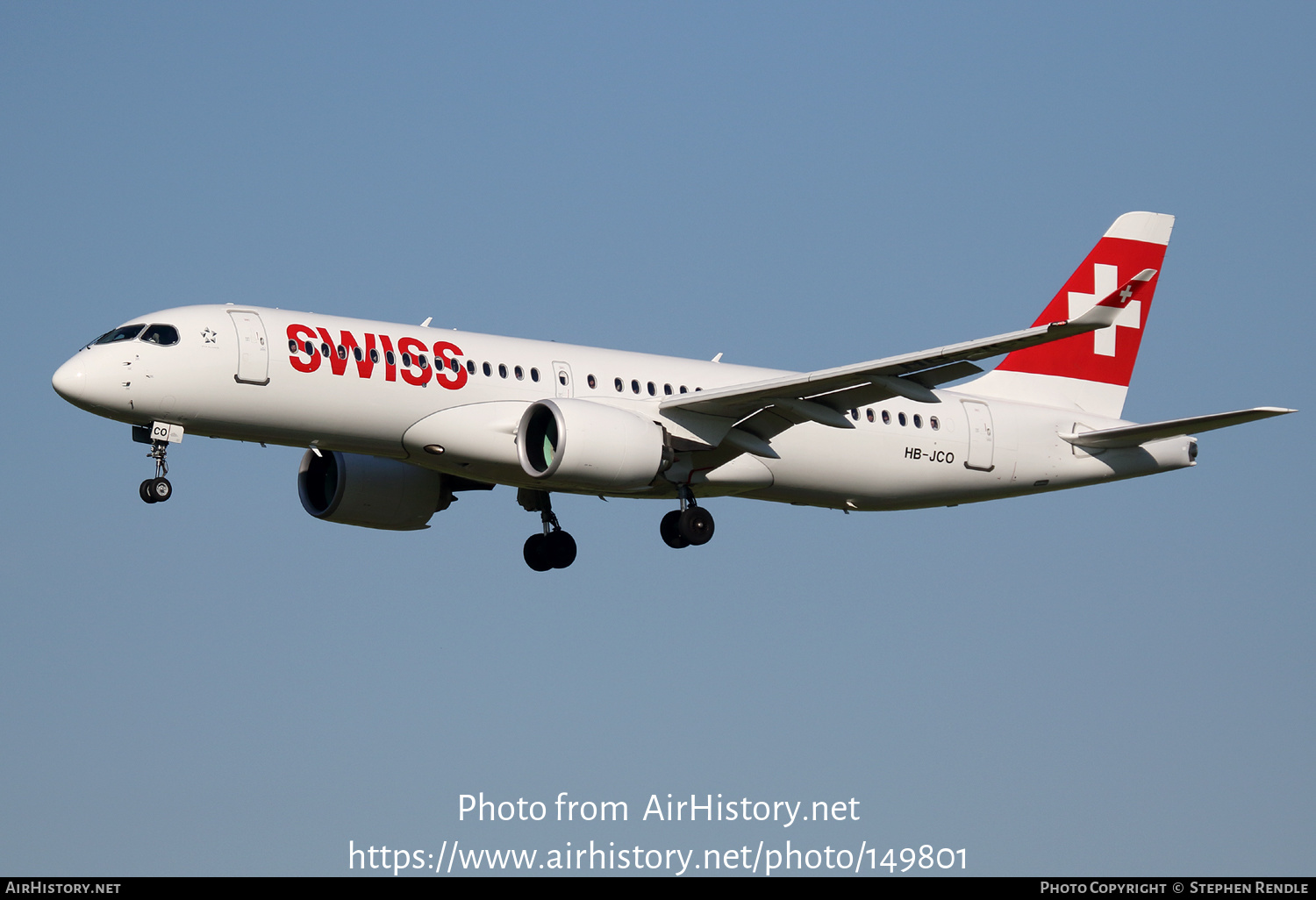 Aircraft Photo of HB-JCO | Bombardier CSeries CS300 (BD-500-1A11) | Swiss International Air Lines | AirHistory.net #149801