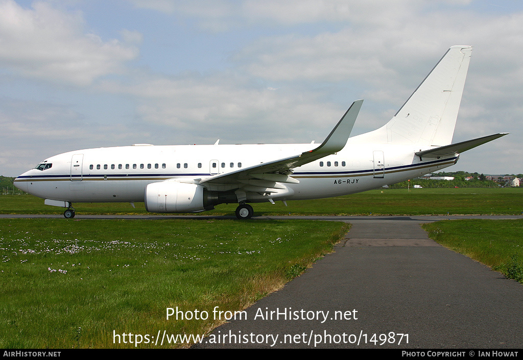 Aircraft Photo of A6-RJY | Boeing 737-7Z5 BBJ | AirHistory.net #149871