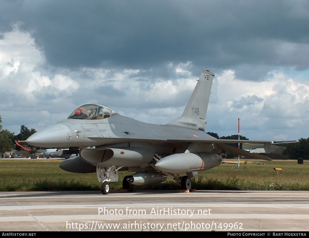 Aircraft Photo of MM7248 | General Dynamics F-16A/ADF Fighting Falcon | Italy - Air Force | AirHistory.net #149962