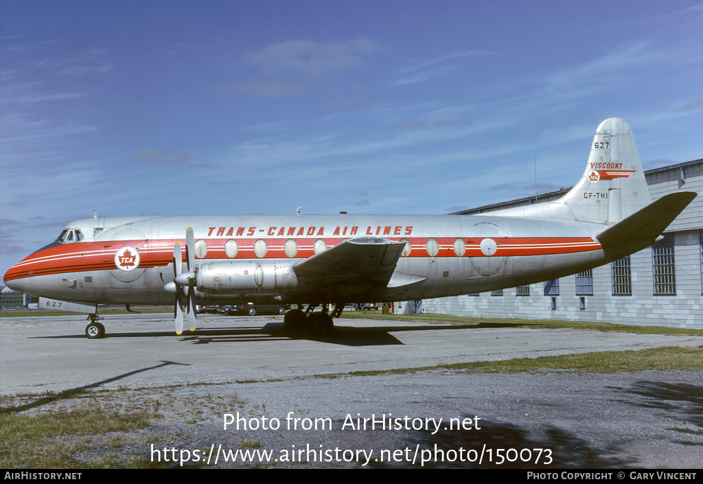 Aircraft Photo of CF-THI | Vickers 757 Viscount | Trans-Canada Air Lines - TCA | AirHistory.net #150073