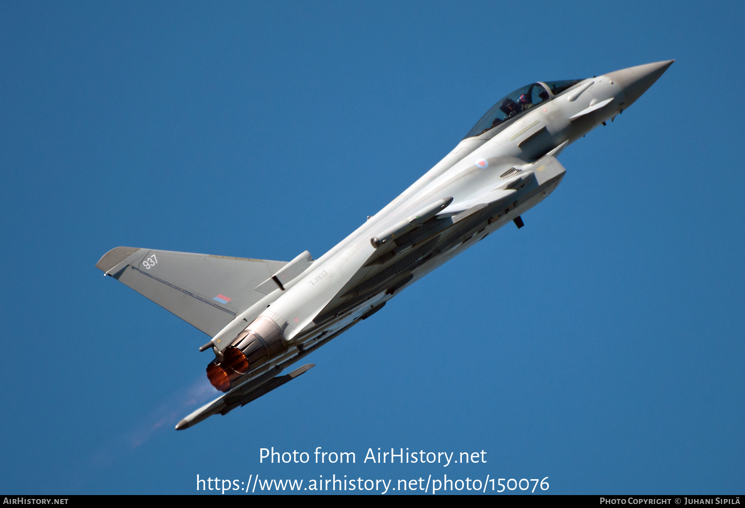 Aircraft Photo of ZJ937 | Eurofighter EF-2000 Typhoon FGR4 | UK - Air Force | AirHistory.net #150076