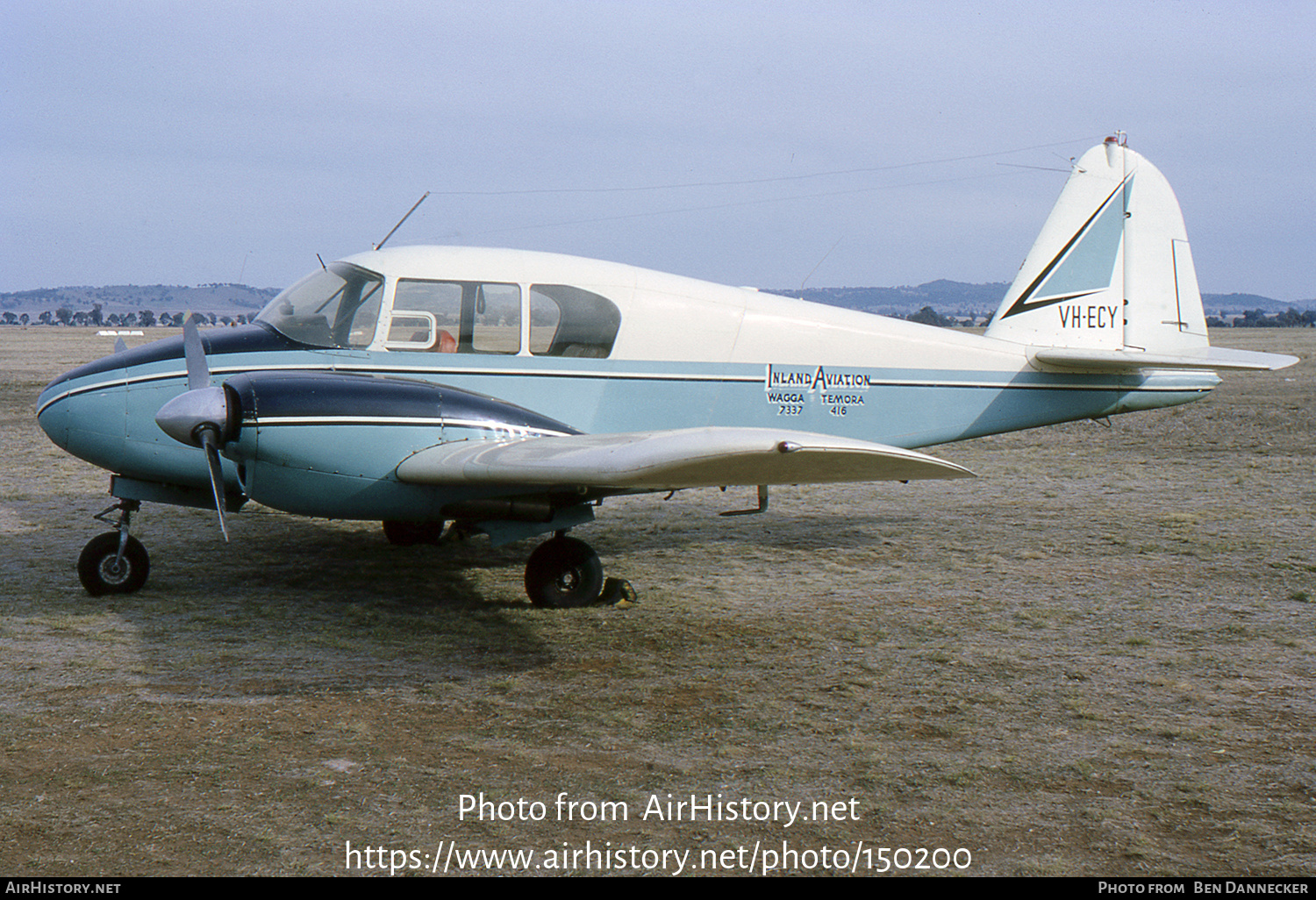 Aircraft Photo of VH-ECY | Piper PA-23 Apache | Inland Aviation | AirHistory.net #150200