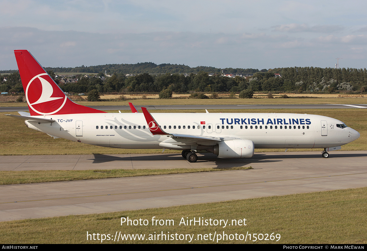 Aircraft Photo of TC-JVF | Boeing 737-8F2 | Turkish Airlines | AirHistory.net #150269