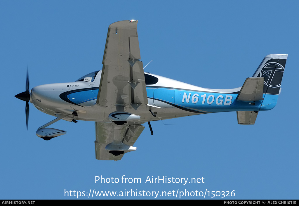 Aircraft Photo of N610GB | Cirrus SR-22T G5-GTS | AirHistory.net #150326