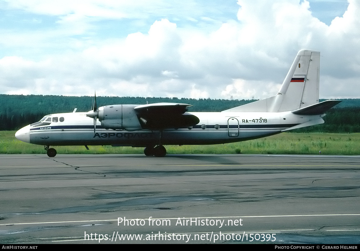 Aircraft Photo of RA-47318 | Antonov An-24RV | Aeroflot | AirHistory.net #150395