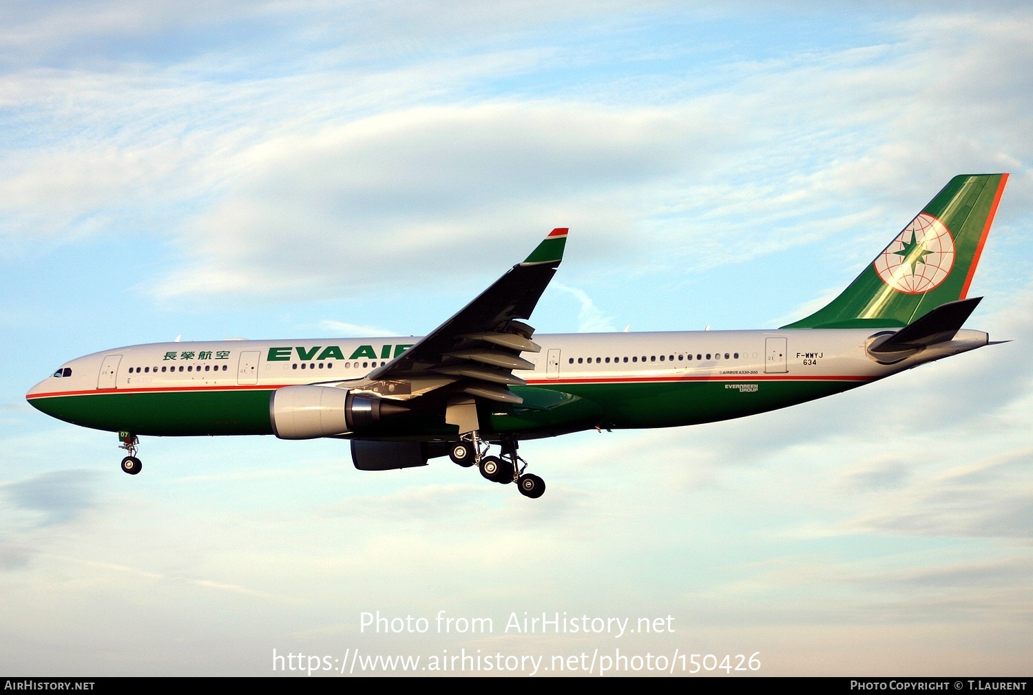 Aircraft Photo of F-WWYJ | Airbus A330-203 | EVA Air | AirHistory.net #150426