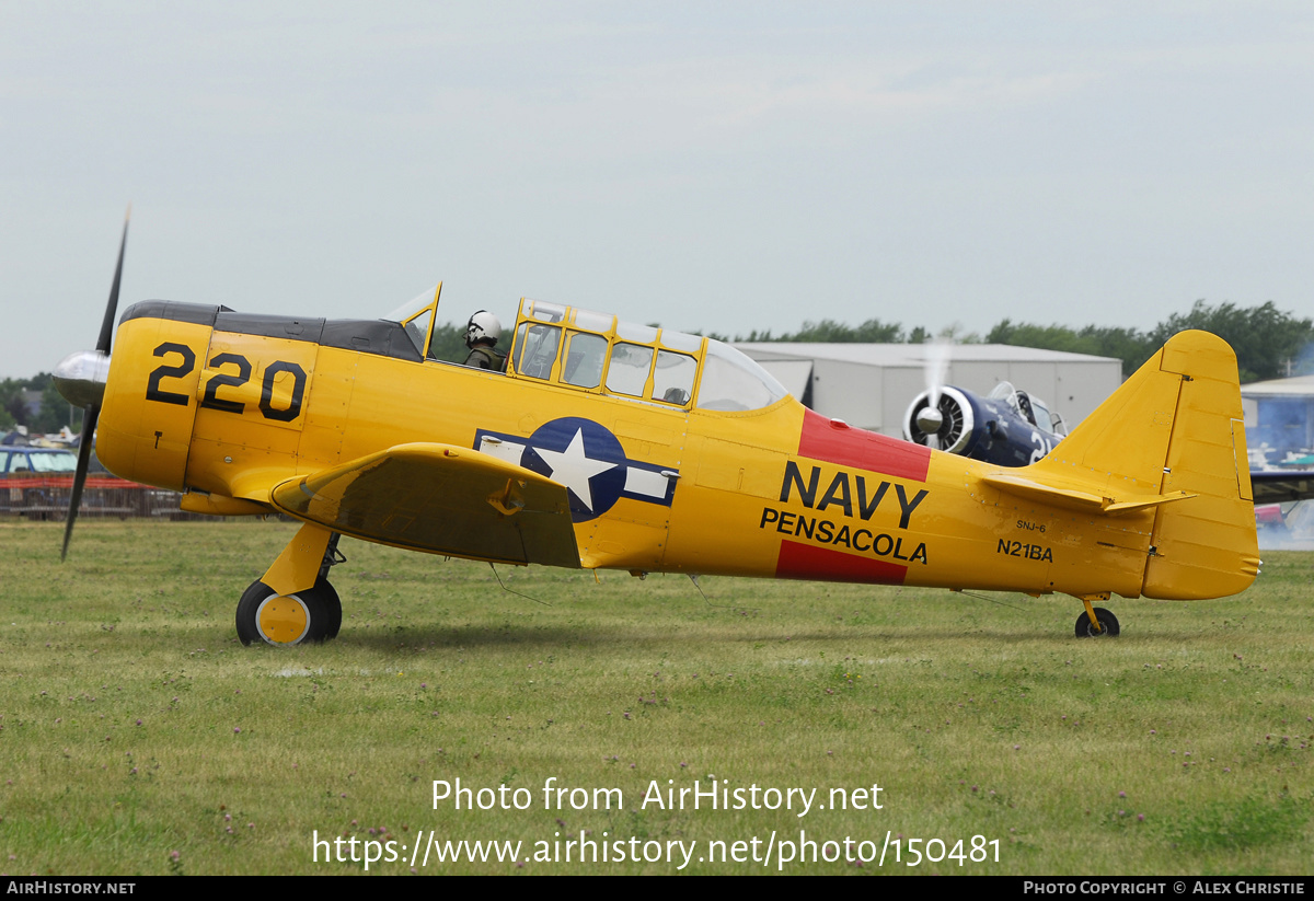 Aircraft Photo of N21BA | North American SNJ-6 Texan | USA - Navy | AirHistory.net #150481