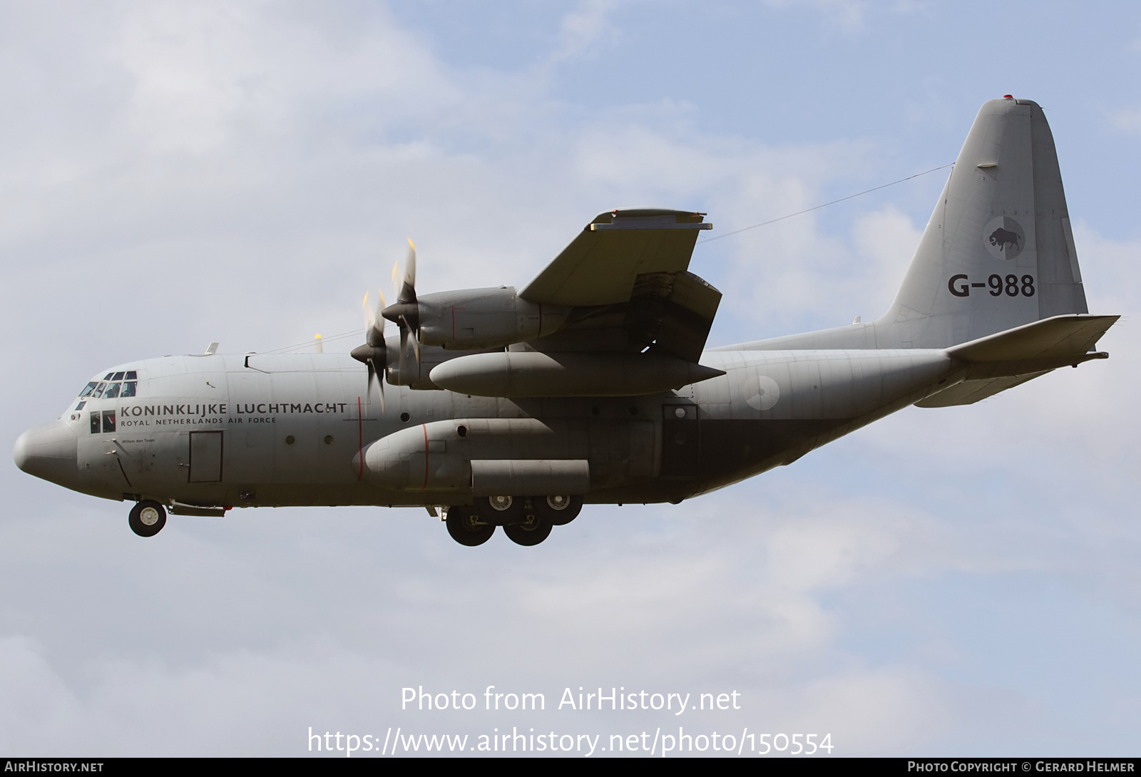 Aircraft Photo of G-988 | Lockheed C-130H Hercules | Netherlands - Air Force | AirHistory.net #150554