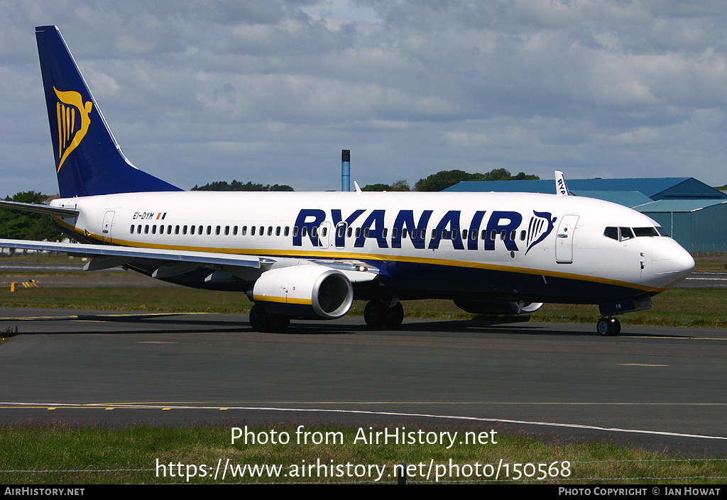 Aircraft Photo of EI-DYM | Boeing 737-8AS | Ryanair | AirHistory.net #150568