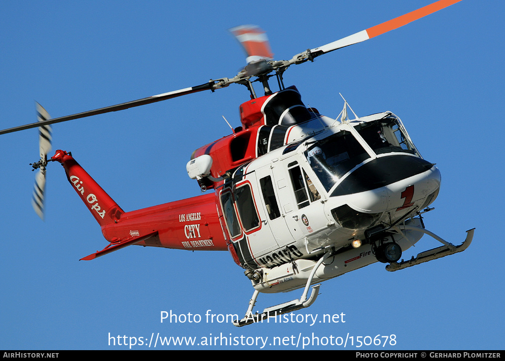 Aircraft Photo of N301FD | Bell 412EP | Los Angeles City Fire Department | AirHistory.net #150678