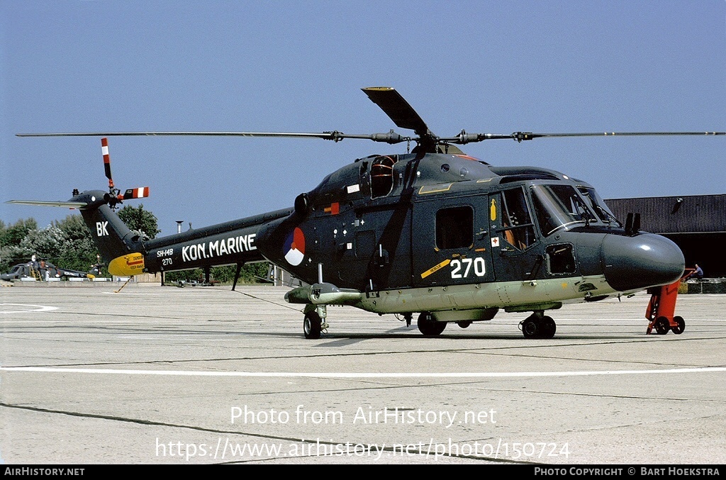 Aircraft Photo of 270 | Westland SH-14B Lynx Mk27 (WG-13) | Netherlands - Navy | AirHistory.net #150724