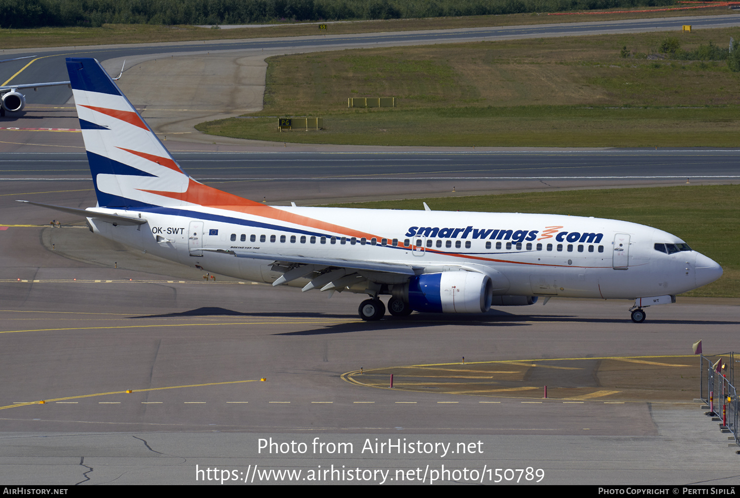 Aircraft Photo of OK-SWT | Boeing 737-7Q8 | Smartwings | AirHistory.net #150789