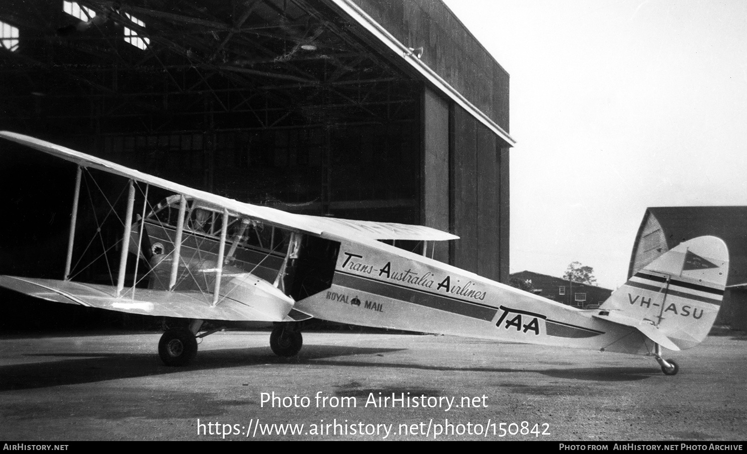 Aircraft Photo of VH-ASU | De Havilland D.H. 84A Dragon 3 | Trans-Australia Airlines - TAA | AirHistory.net #150842