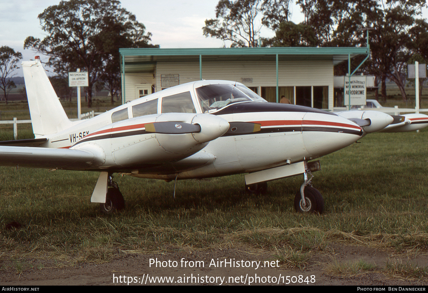 Aircraft Photo Of Vh Sex Piper Pa 30 160 Twin Comanche B Airhistory