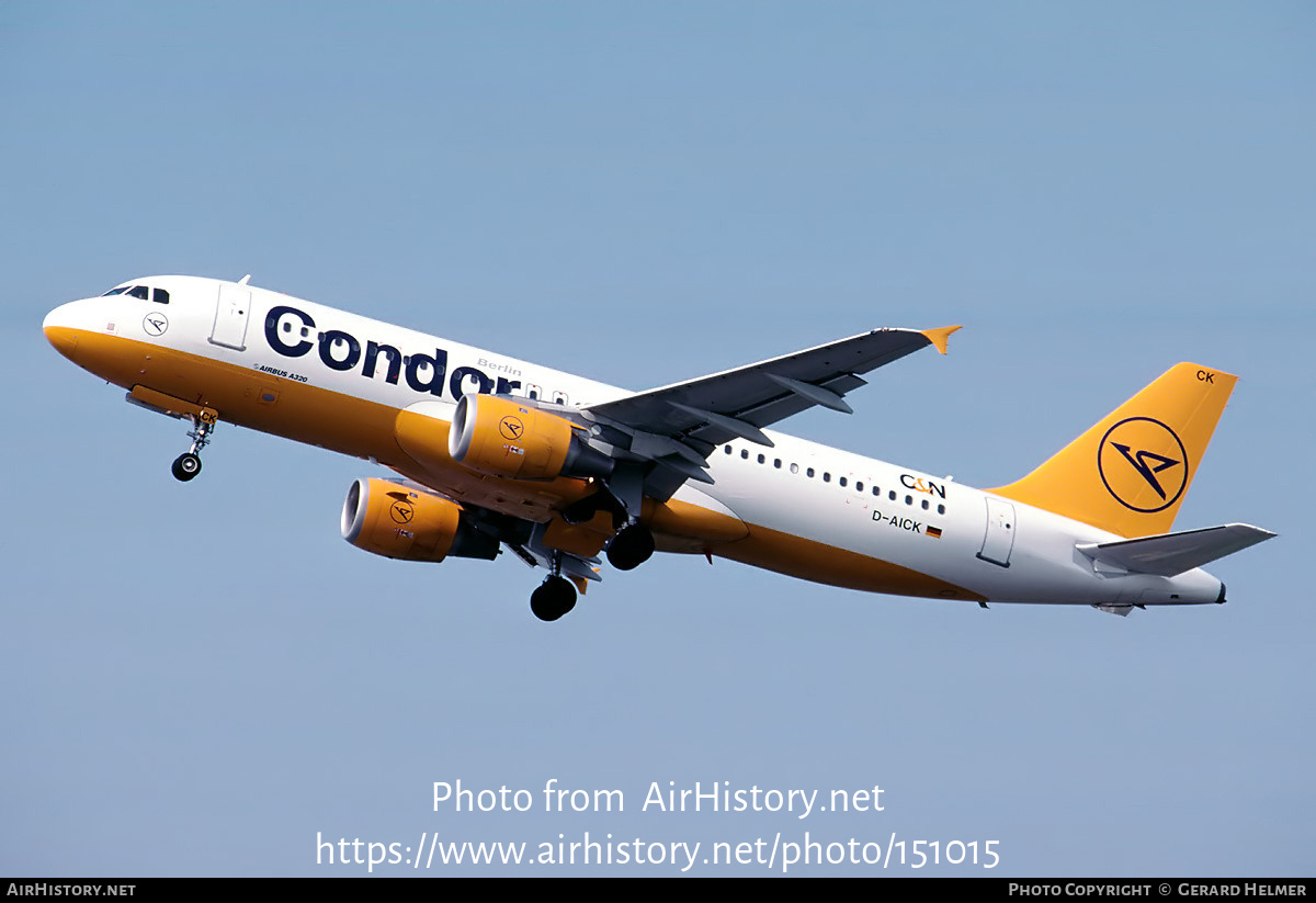 Aircraft Photo of D-AICK | Airbus A320-212 | Condor Berlin | AirHistory.net #151015