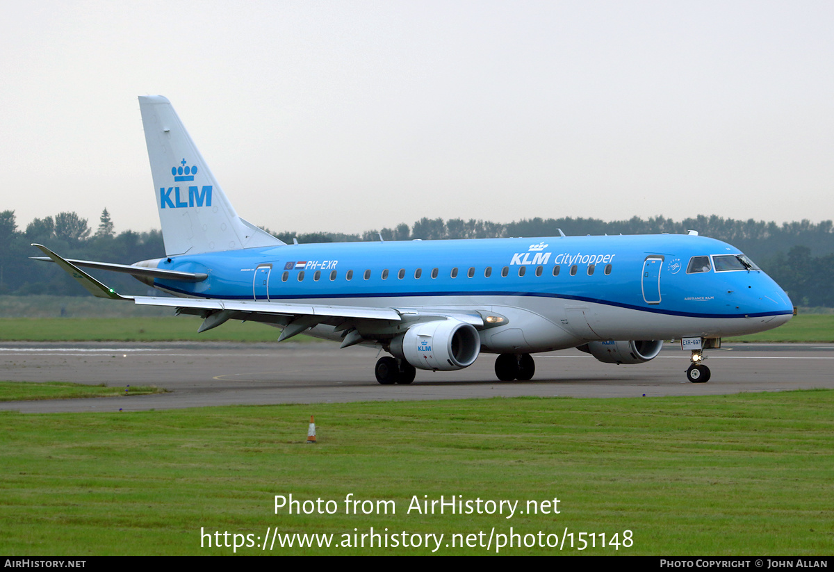 Aircraft Photo of PH-EXR | Embraer 175STD (ERJ-170-200STD) | KLM Cityhopper | AirHistory.net #151148