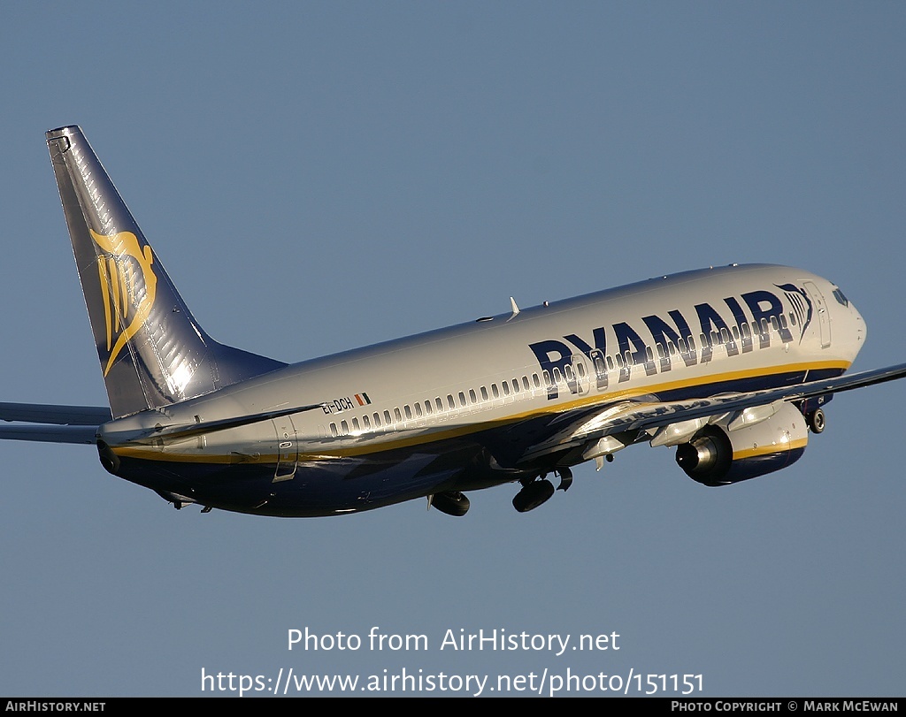 Aircraft Photo of EI-DCH | Boeing 737-8AS | Ryanair | AirHistory.net #151151