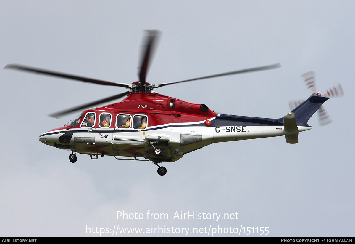 Aircraft Photo of G-SNSE | AgustaWestland AW-139 | CHC Helicopters | AirHistory.net #151155