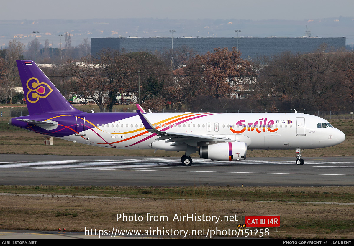 Aircraft Photo of HS-TXS | Airbus A320-232 | Thai Smile | AirHistory.net #151258