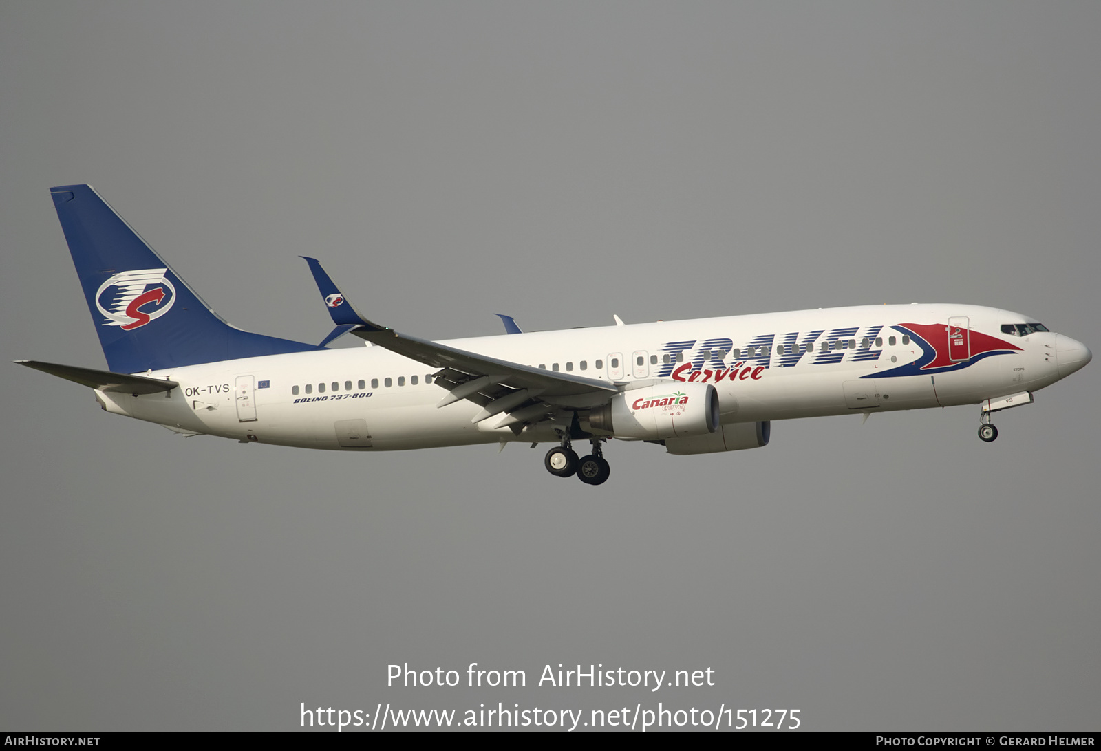 Aircraft Photo of OK-TVS | Boeing 737-86N | Travel Service | AirHistory.net #151275