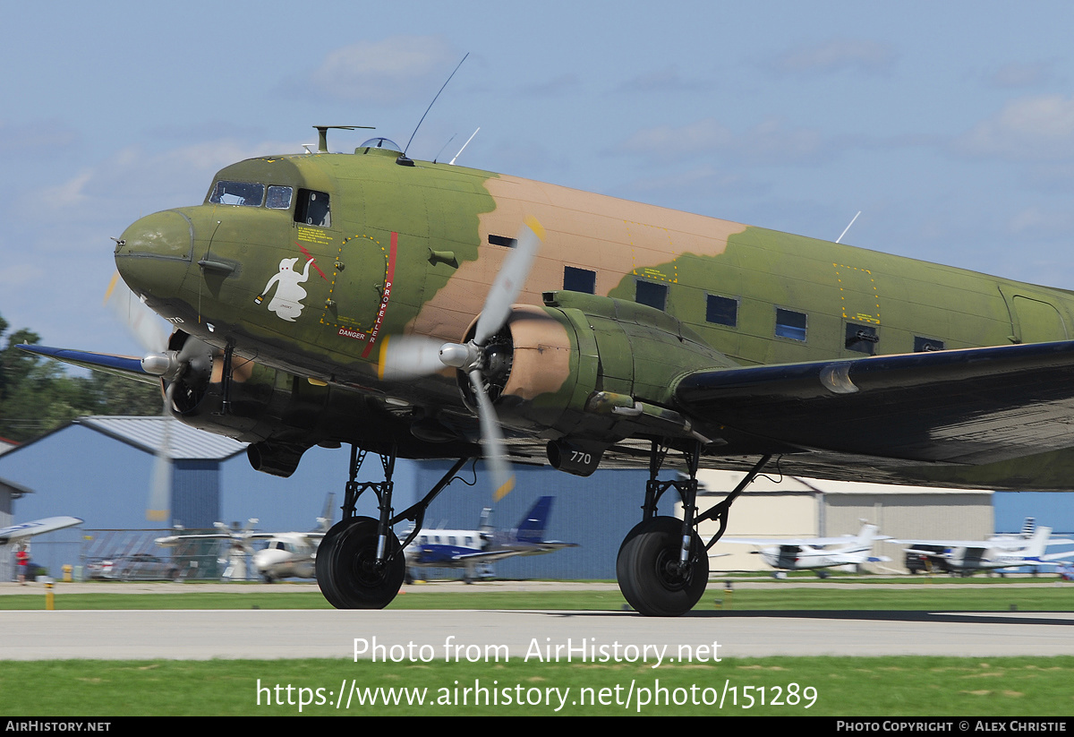 Aircraft Photo of N2805J / 43-770 | Douglas C-47D Skytrain | USA - Air Force | AirHistory.net #151289