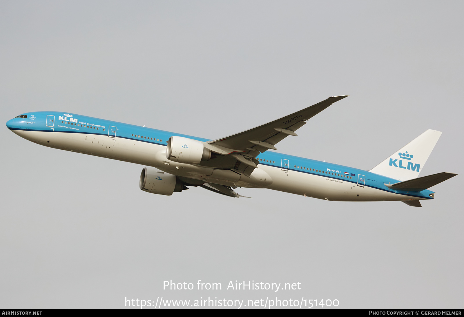 Aircraft Photo of PH-BVU | Boeing 777-300/ER | KLM - Royal Dutch Airlines | AirHistory.net #151400