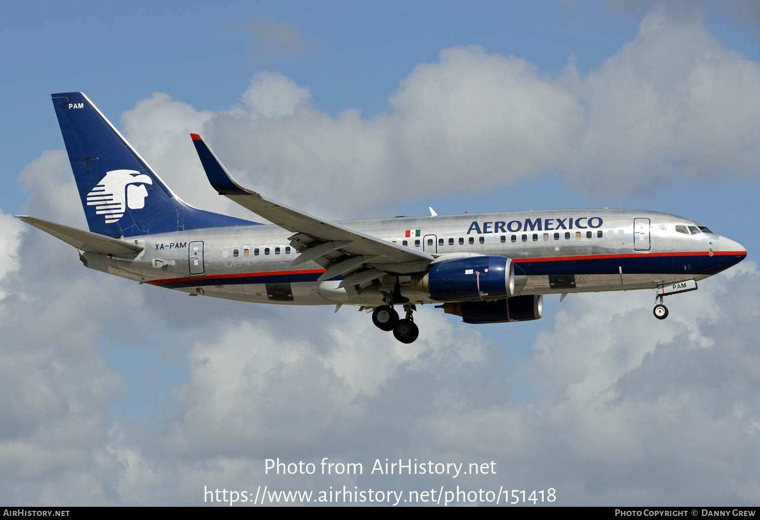 Aircraft Photo of XA-PAM | Boeing 737-752 | AeroMéxico | AirHistory.net #151418