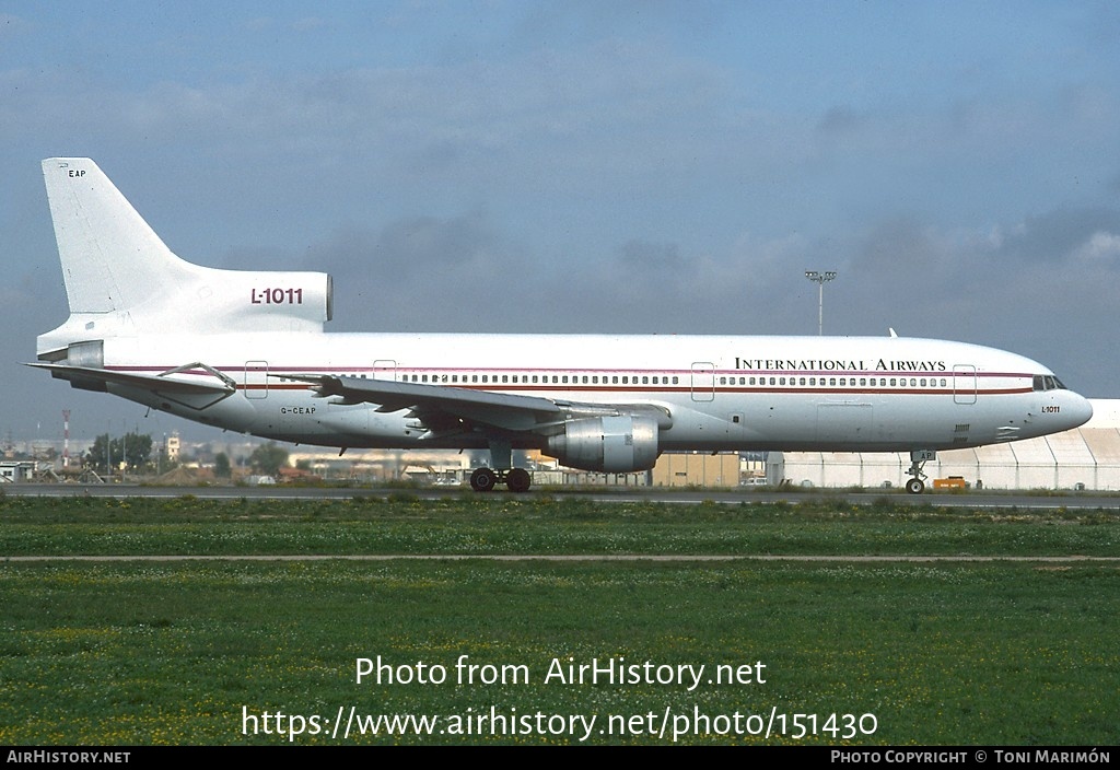 Aircraft Photo of G-CEAP | Lockheed L-1011-385-1 TriStar 50 | International Airways | AirHistory.net #151430