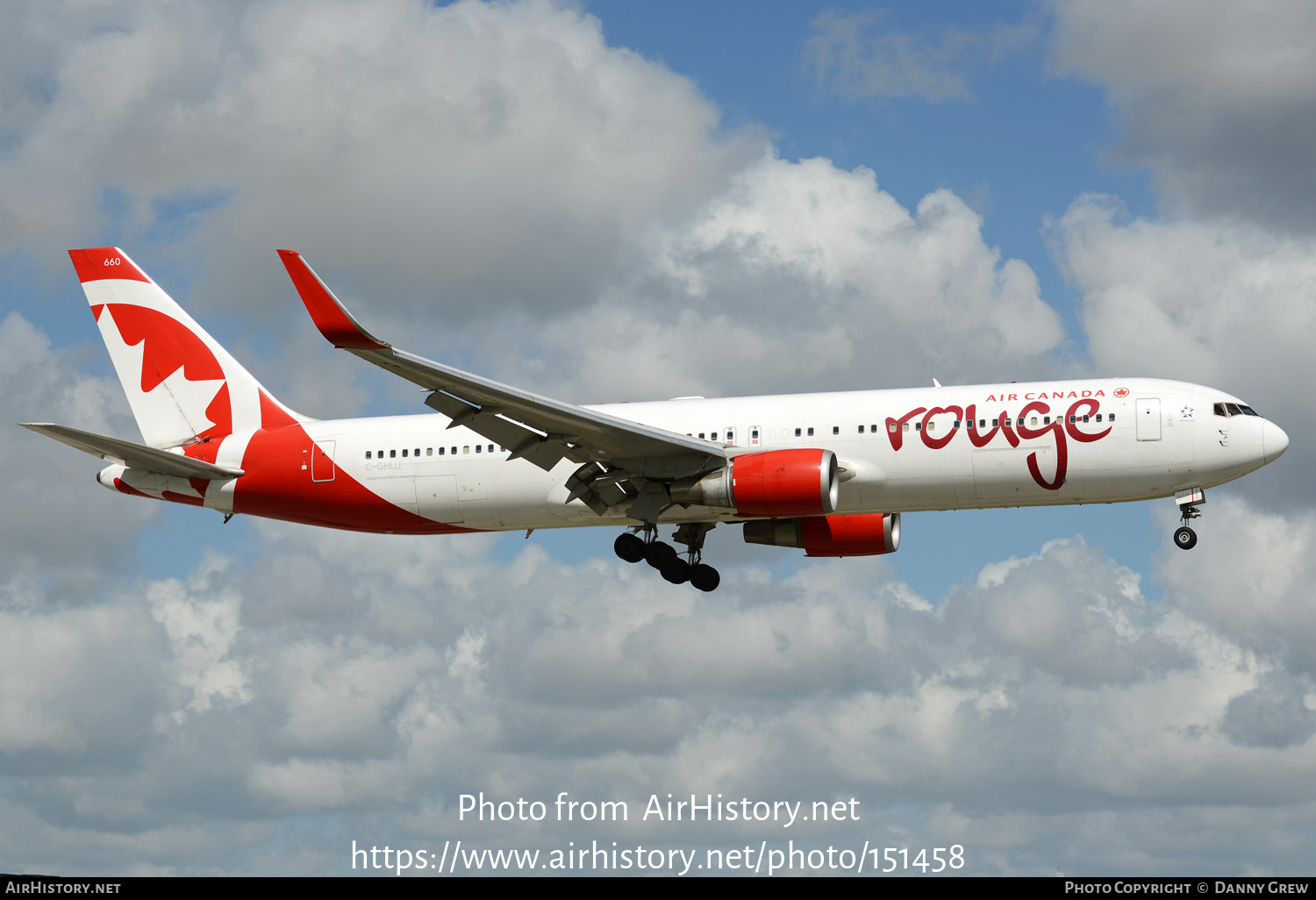 Aircraft Photo of C-GHLU | Boeing 767-333/ER | Air Canada Rouge | AirHistory.net #151458