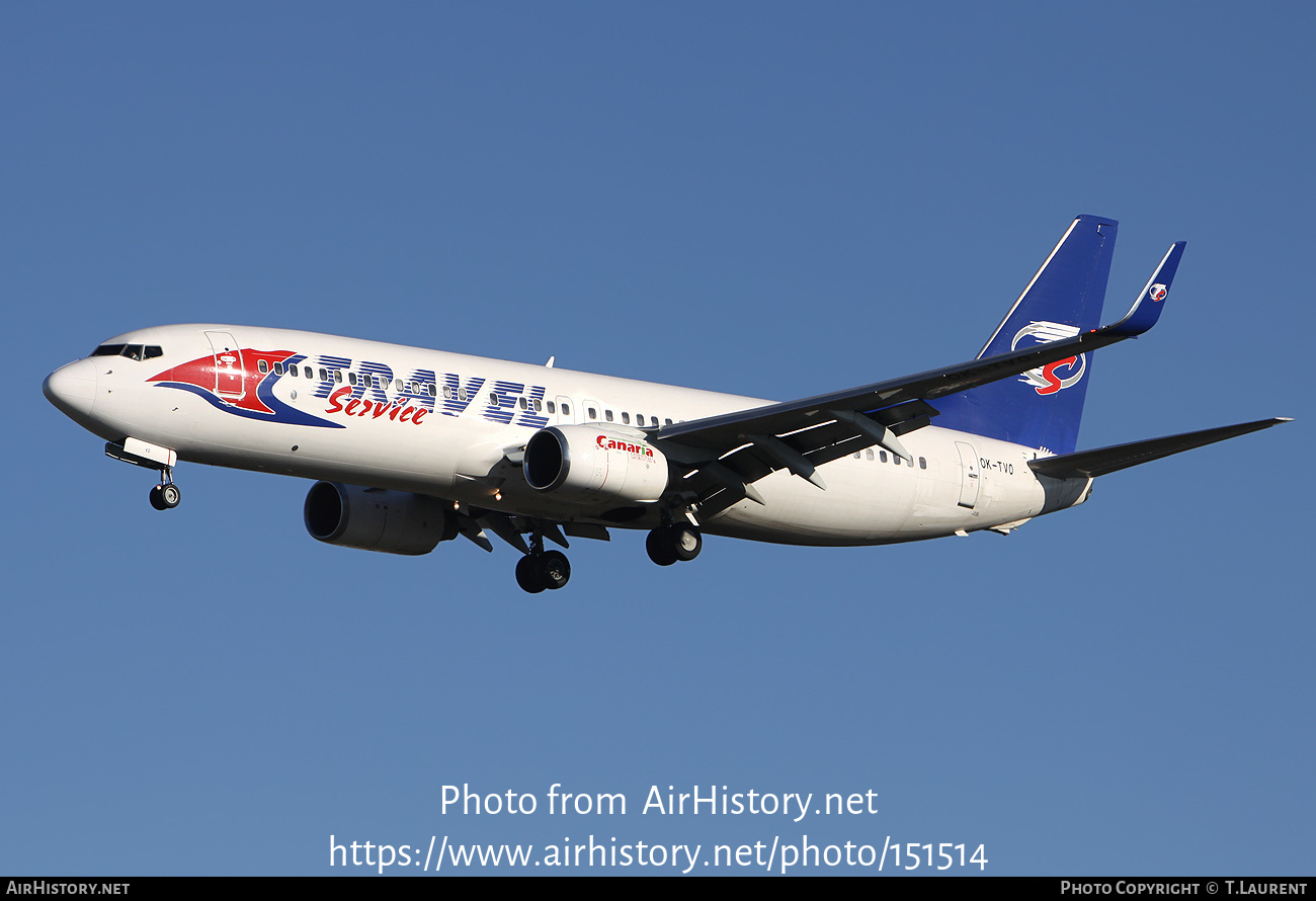 Aircraft Photo of OK-TVO | Boeing 737-8CX | Travel Service | AirHistory.net #151514