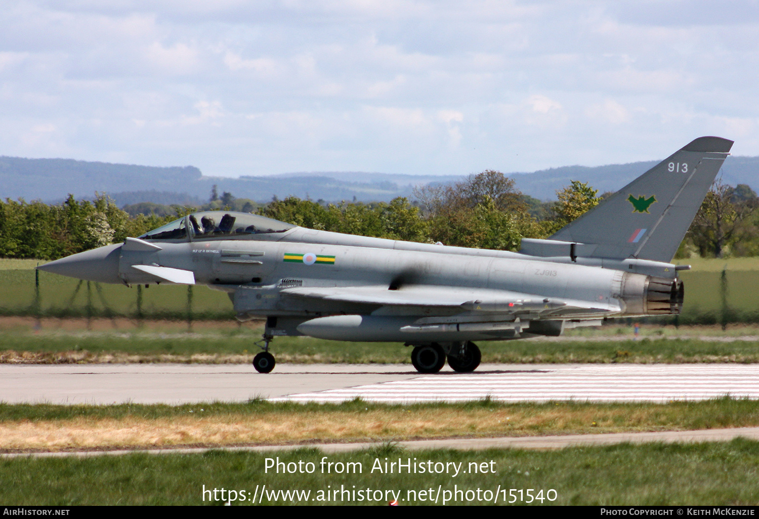 Aircraft Photo of ZJ913 | Eurofighter EF-2000 Typhoon FGR4 | UK - Air Force | AirHistory.net #151540