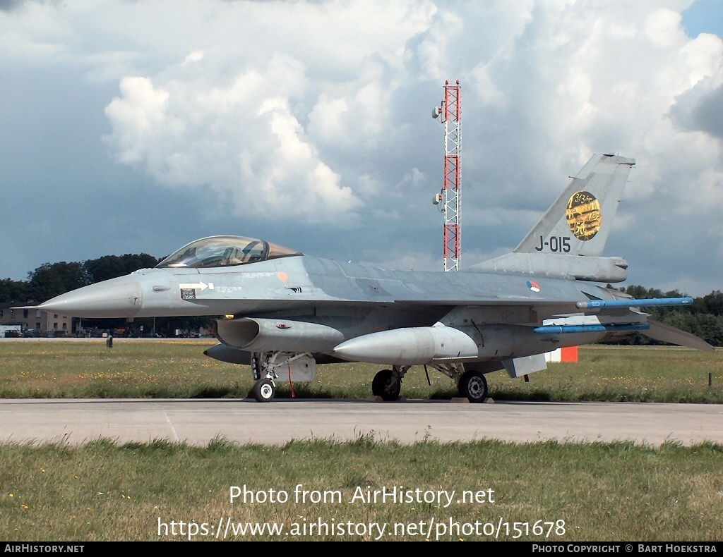 Aircraft Photo of J-015 | General Dynamics F-16AM Fighting Falcon | Netherlands - Air Force | AirHistory.net #151678