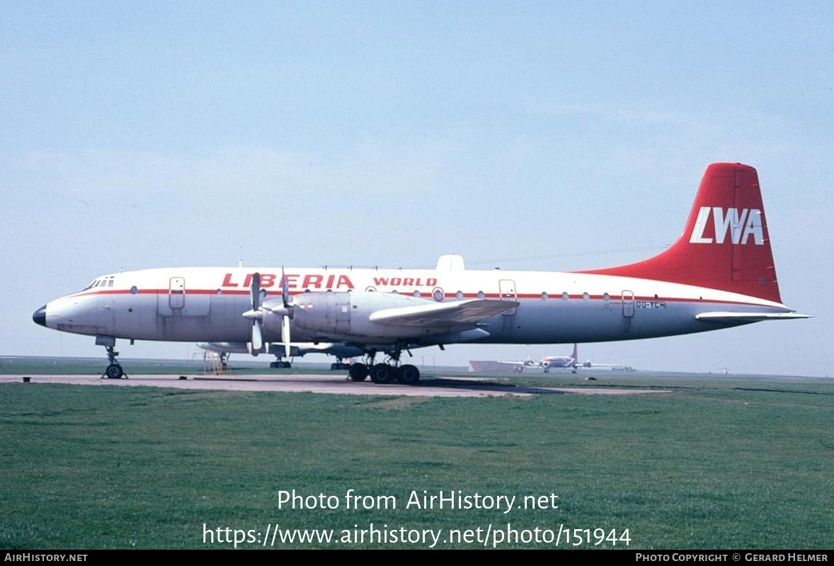 Aircraft Photo of OO-YCH | Bristol 175 Britannia 253F | LWA - Liberia World Airlines | AirHistory.net #151944