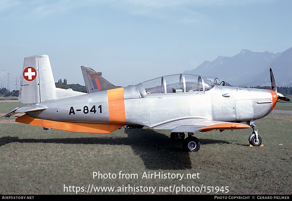 Aircraft Photo of A-841 | Pilatus P-3-05 | Switzerland - Air Force | AirHistory.net #151945