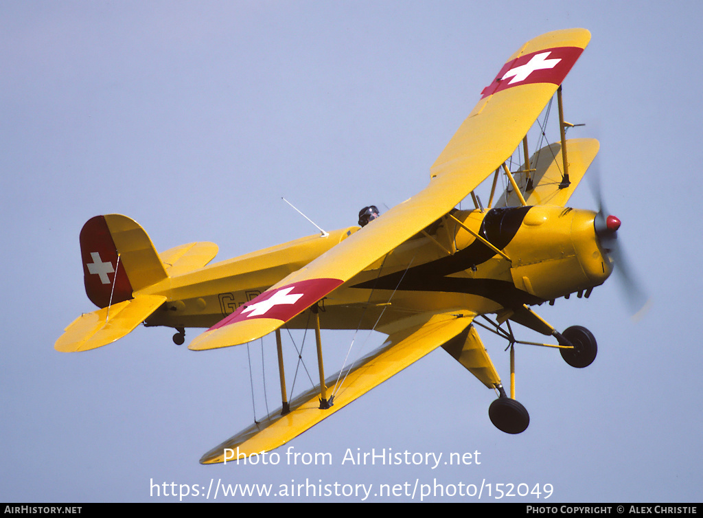 Aircraft Photo of G-BECW | CASA 1.131E Jungmann | Switzerland - Air Force | AirHistory.net #152049